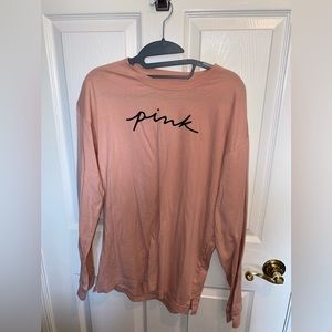 PINK Peach Colored Long Sleeve